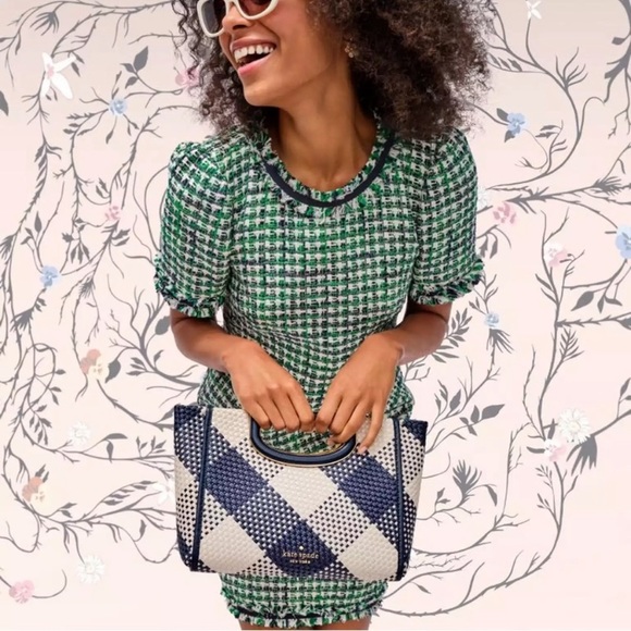 KATE SPADE ALEXIA CROSSBODY STRAW/LEATHER - Picture 12 of 12